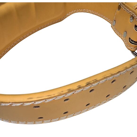 UPPPer Lifting Belt Yellow with double prong - Picture 4 of 11